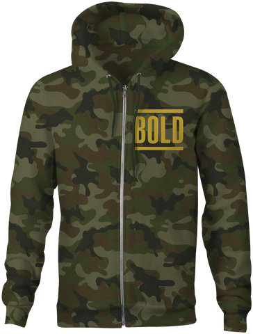 BOLD  Camo zipper