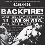 Backfire! - live At CBGB's